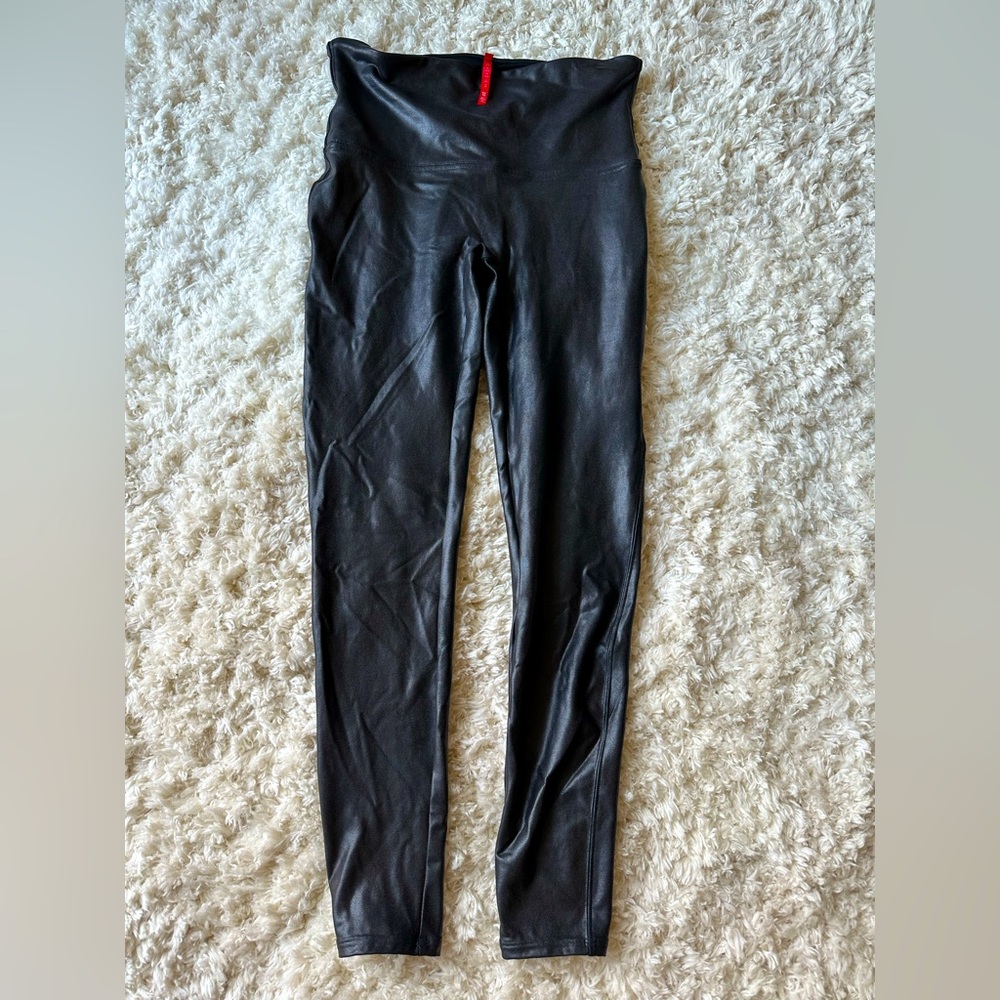 Faux Leather Spank Leggings